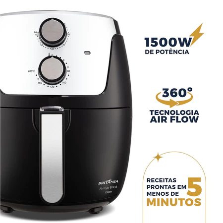 Air Fryer Britânia 4,2L Dura Mais 1500W BFR38